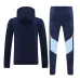 Vêtements de sport à capuche du Real Madrid 2024/25 - Bleu