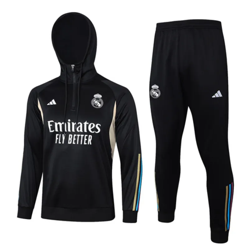 Real Madrid Hooded Sportswear 2024/25 - Black