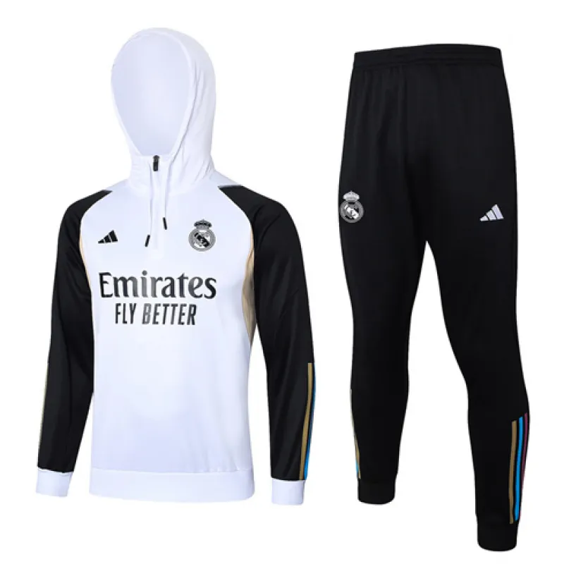 Real Madrid Hooded Sportswear 2024/25 - White