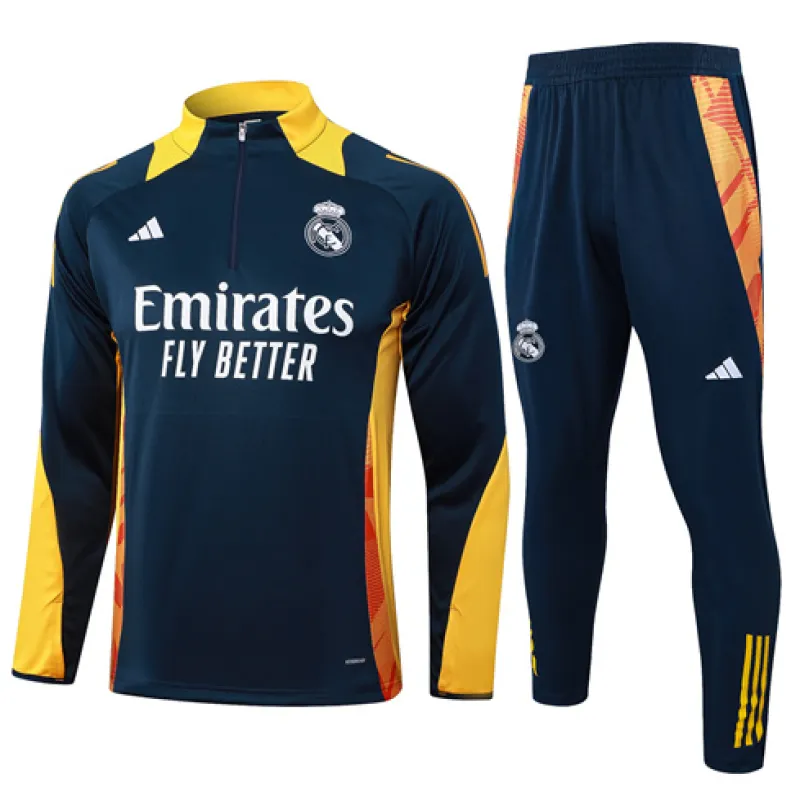 Vêtements de sport pour enfants du Real Madrid 2024/25 - Bleu