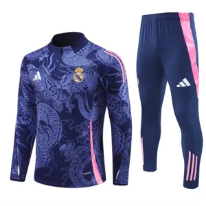 Vêtements de sport pour enfants du Real Madrid 2024/25 - Bleu