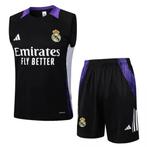 Real Madrid Shorts and Vest Set 2024/25 - Black