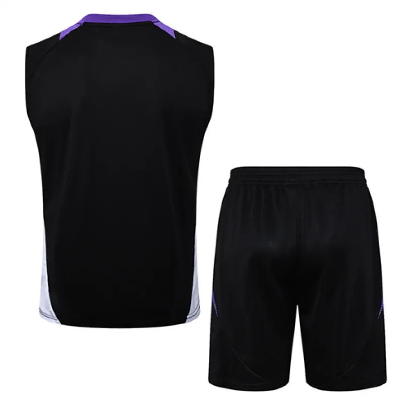 Real Madrid Shorts and Vest Set 2024/25 - Black