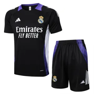 Maillot de formation+shorts du Real Madrid 2024/25 - Noir