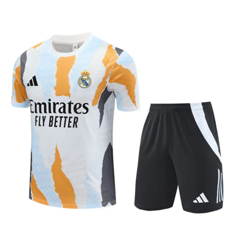 Maillot de formation + shorts du Real Madrid 2024/25 - Blanc