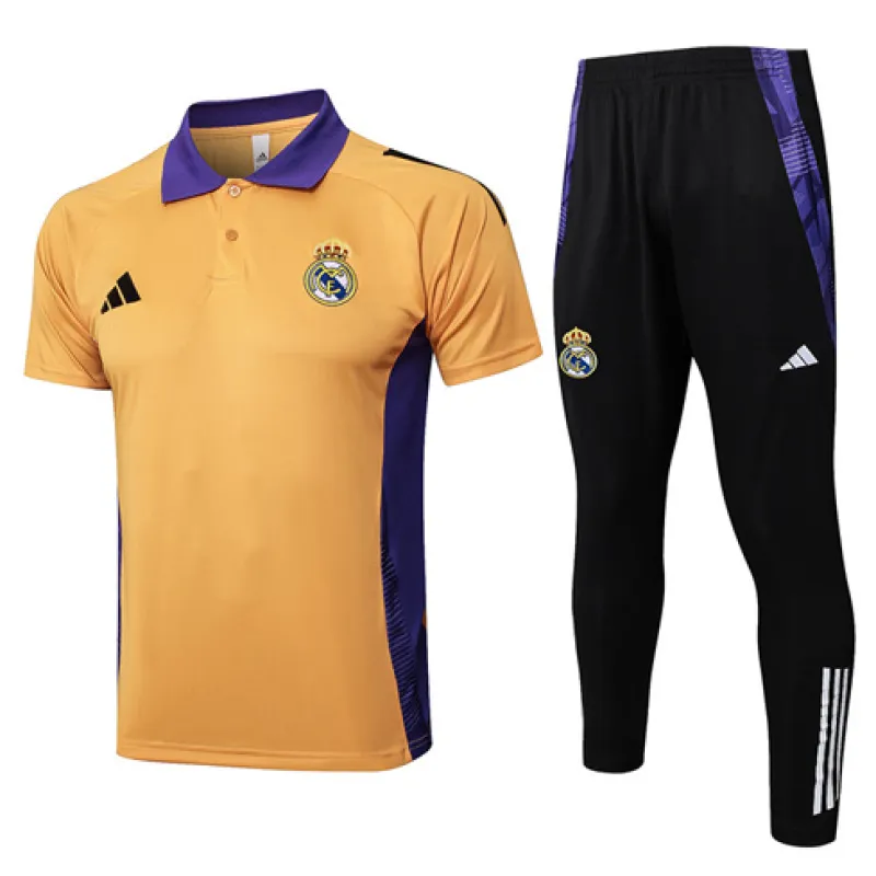 Maglia polo di allenamento + pantaloni del Real Madrid 2024/25 - Arancione