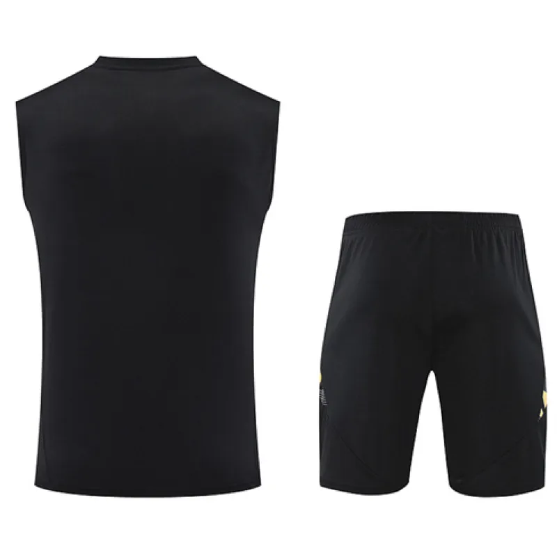 Real Madrid Shorts and Vest Set 2024/25 - Black