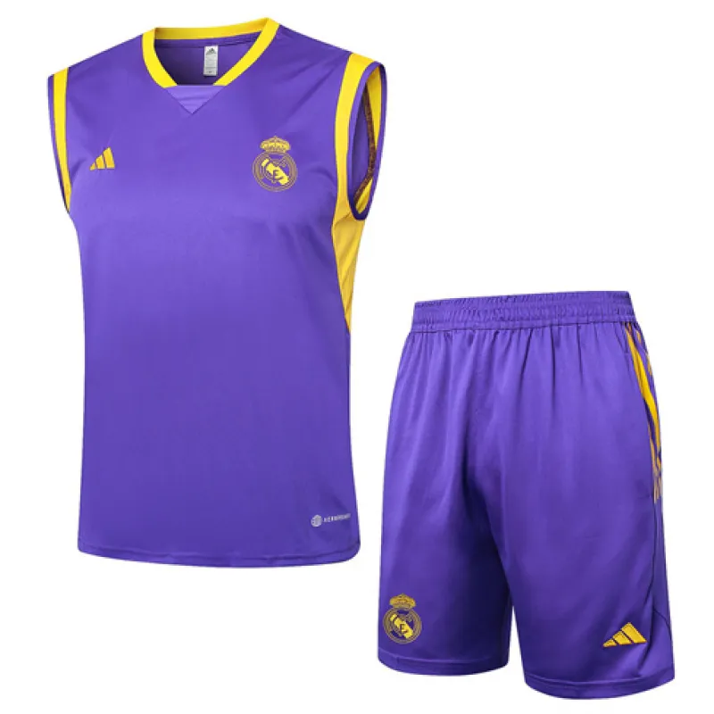 Ensemble de shorts et de gilet du Real Madrid 2024/25 - Violet