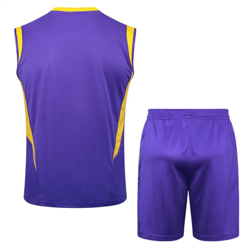 Ensemble de shorts et de gilet du Real Madrid 2024/25 - Violet