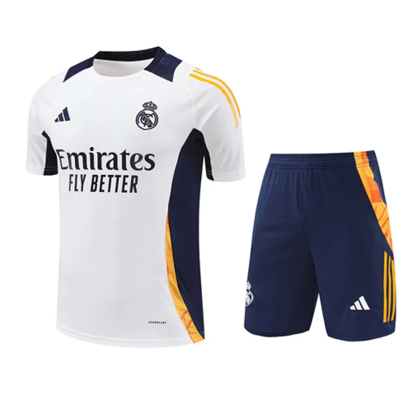 Maillot de formation + shorts du Real Madrid 2024/25 - Blanc