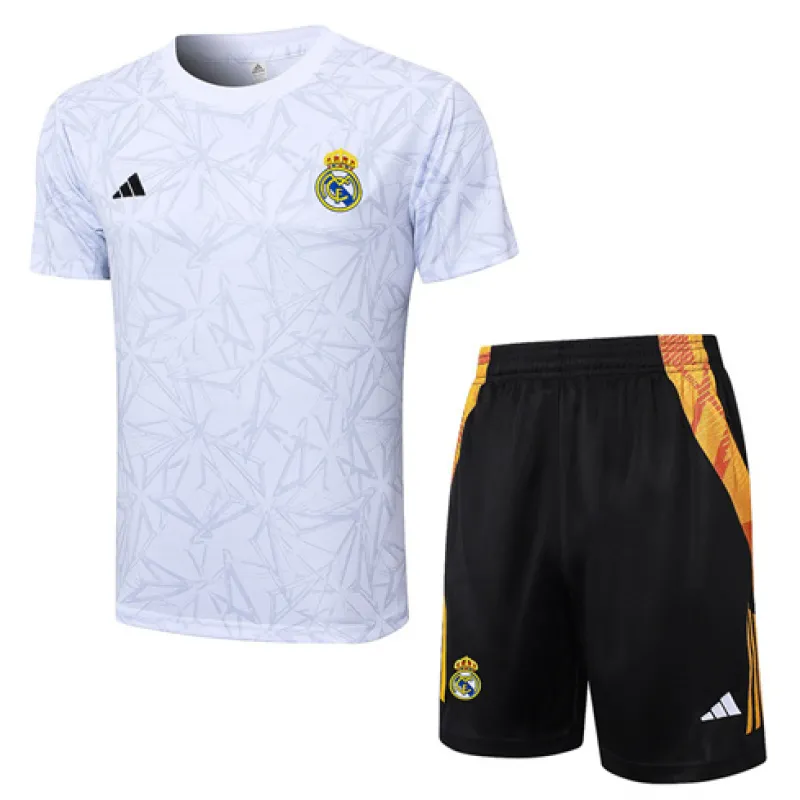 Maillot de formation + shorts du Real Madrid 2024/25 - Blanc