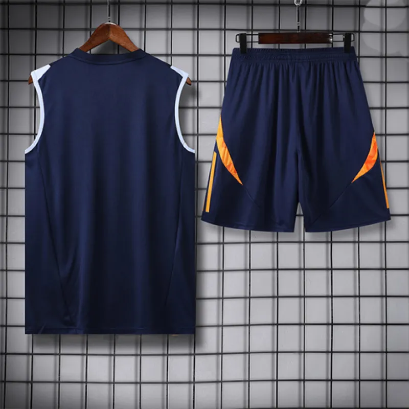 Real Madrid Shorts and Vest Set 2024/25 - Blue