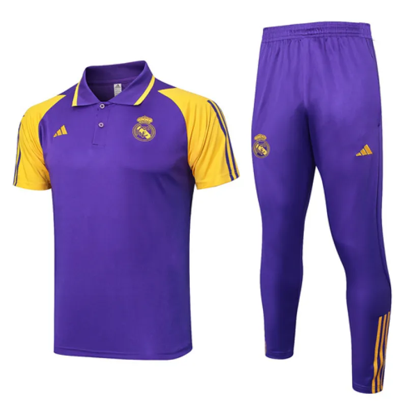 Camisa polo de entrenamiento + pantalones del Real Madrid 2024/25 - Púrpura