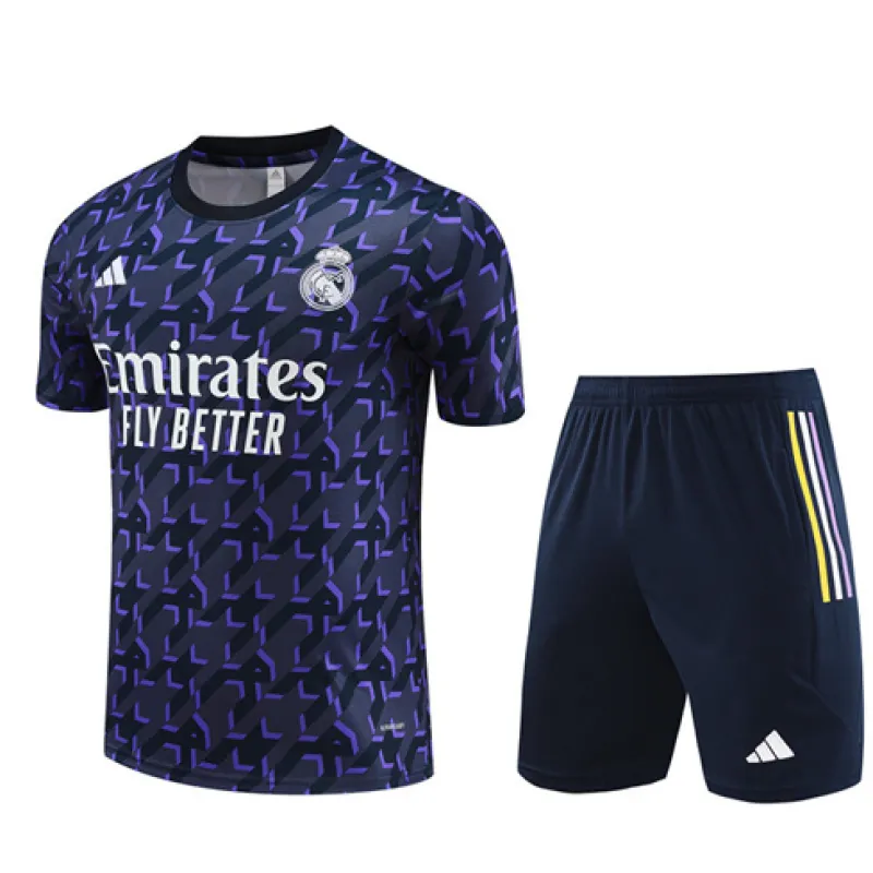 Maillot de formation + shorts du Real Madrid 2024/25 - Bleu