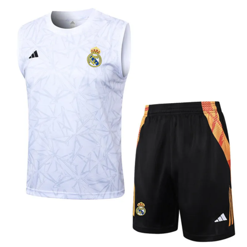 Real Madrid Shorts and Vest Set 2024/25 - White