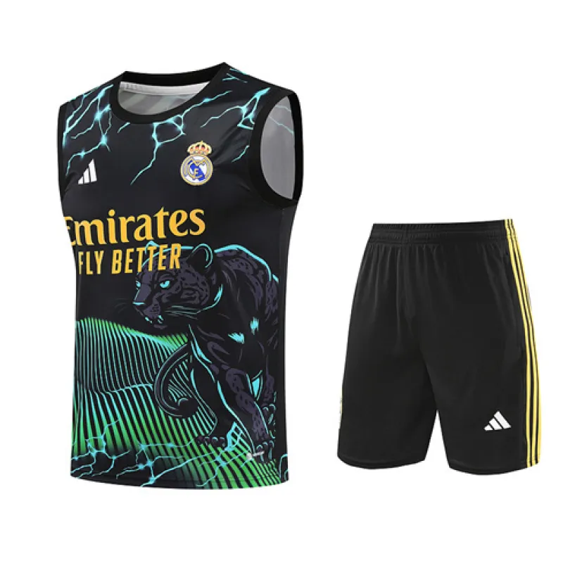 Real Madrid Shorts und Weste Set 2024/25 - Schwarz