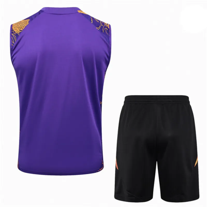 Real Madrid Shorts- und Weste-Set 2024/25 - Lila