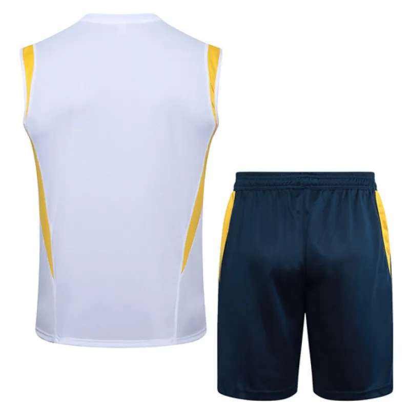 Ensemble de shorts et de gilet du Real Madrid 2024/25 - Blanc