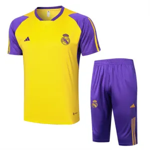 Maglia di allenamento + shorts del Real Madrid 2024/25 - Giallo