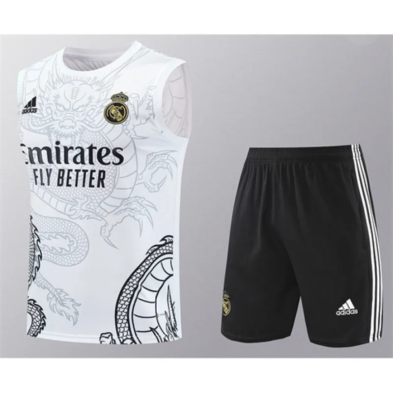 Real Madrid Shorts and Vest Set 2024/25 - White