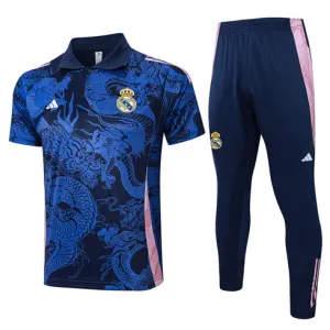 Maglia polo di allenamento + pantaloni del Real Madrid 2024/25 - Blu