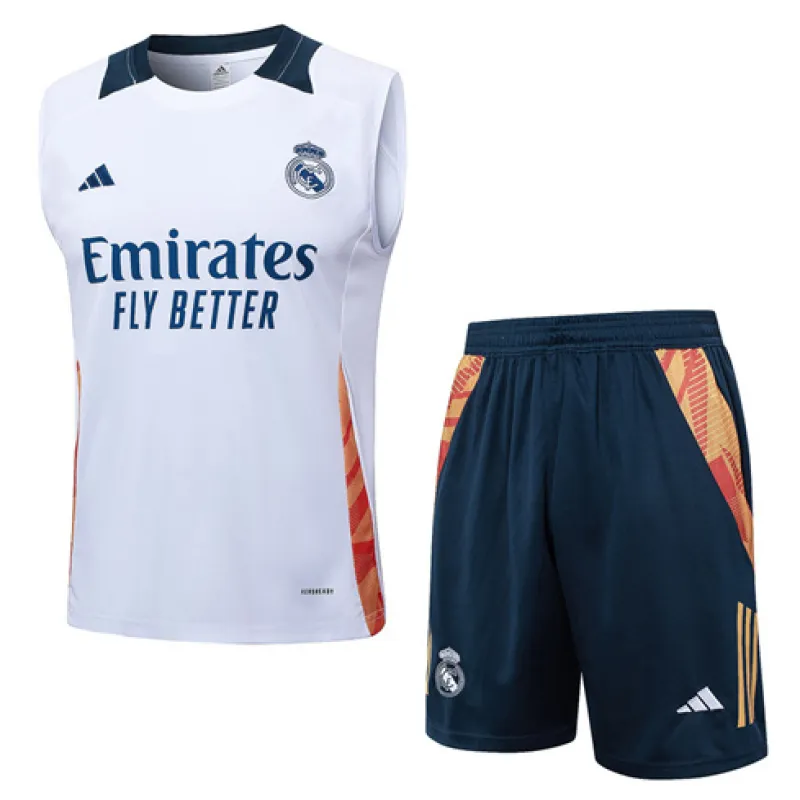 Real Madrid Shorts and Vest Set 2024/25 - White