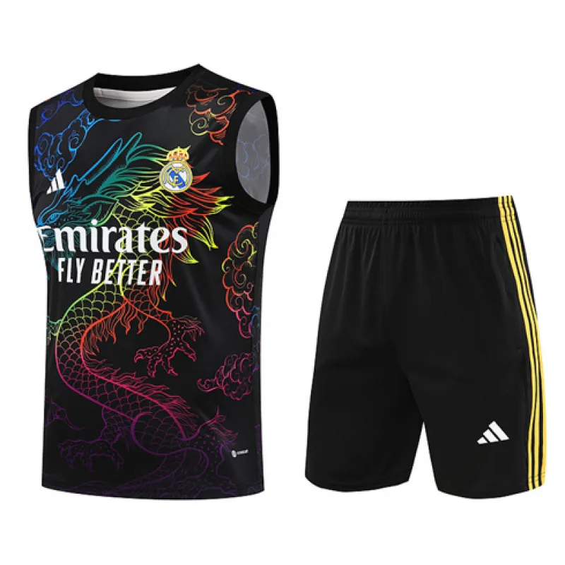 Real Madrid Shorts und Weste Set 2024/25 - Schwarz