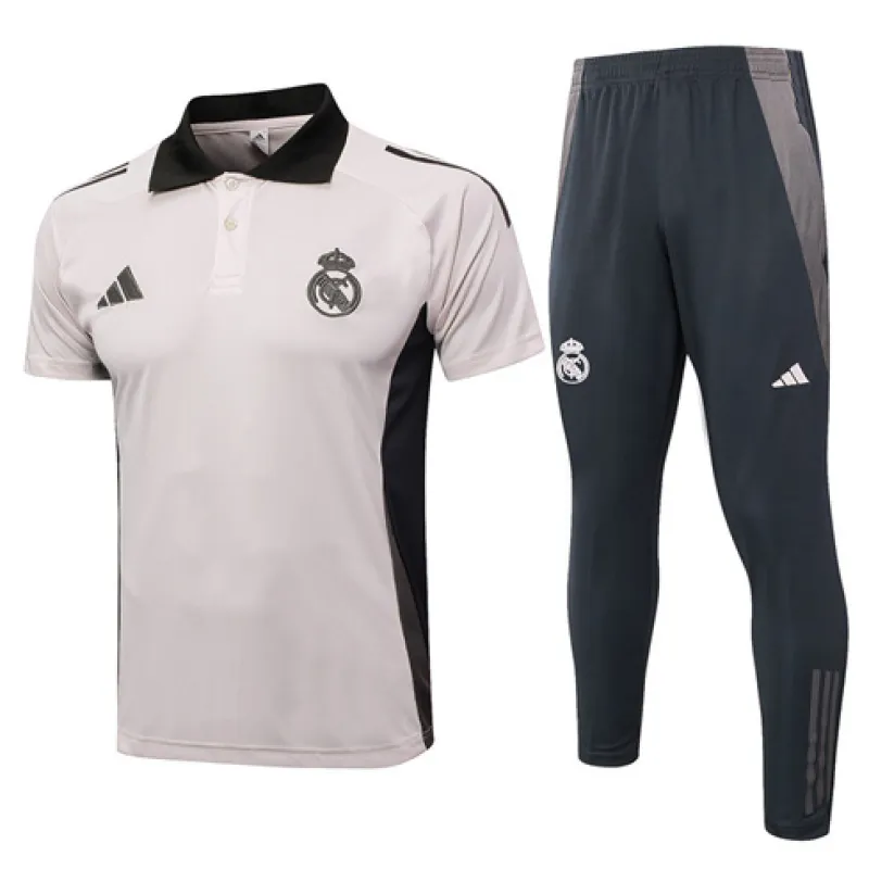 Real Madrid Training Polo Shirt + Trousers 2024/25 - Pink