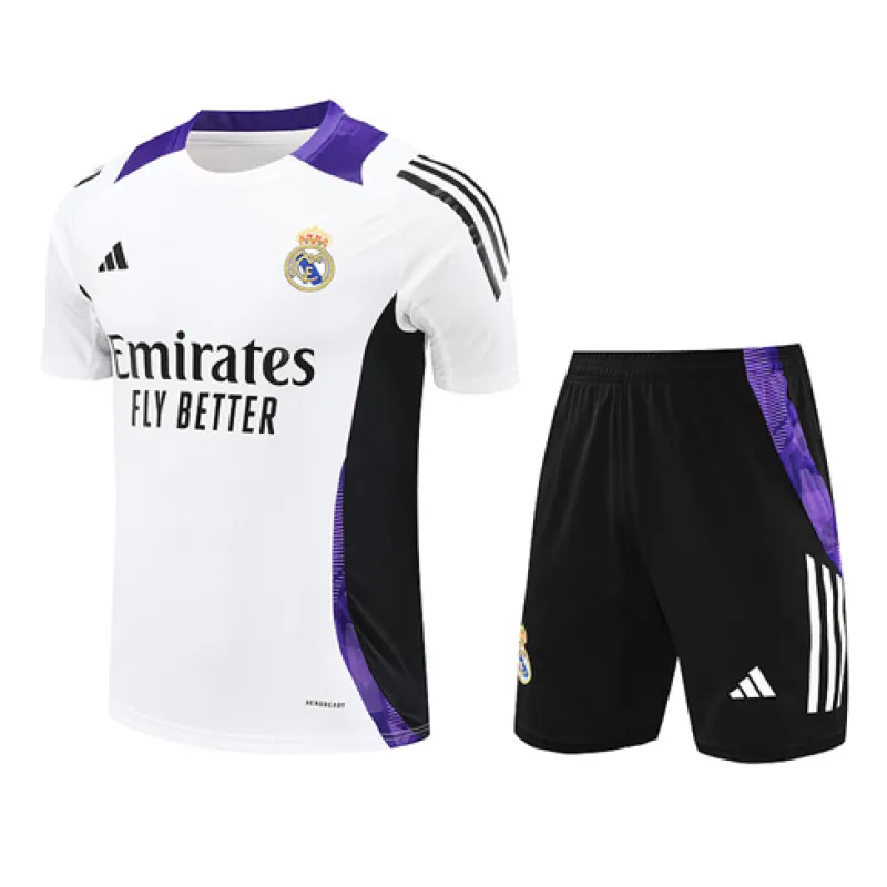 Maglia di allenamento + shorts del Real Madrid 2024/25 - Bianca
