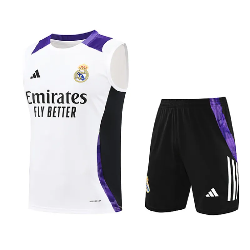 Real Madrid Shorts- und Weste-Set 2024/25 - Weiß