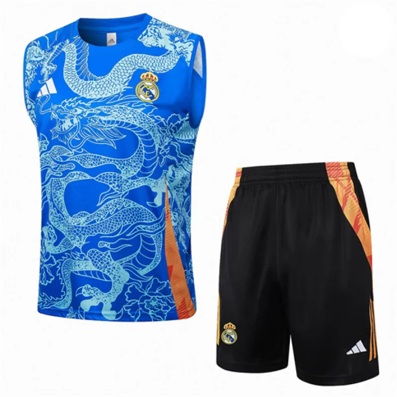 Real Madrid Shorts and Vest Set 2024/25 - Blue