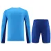 Real Madrid Goalkeeper Long-sleeved Training Jersey + Shorts 2024/25 - Blue