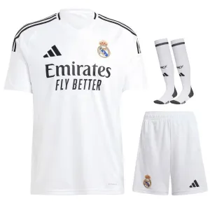 Jeu de maillot pour enfants domicile de Real Madrid 2024/25 - Blanc