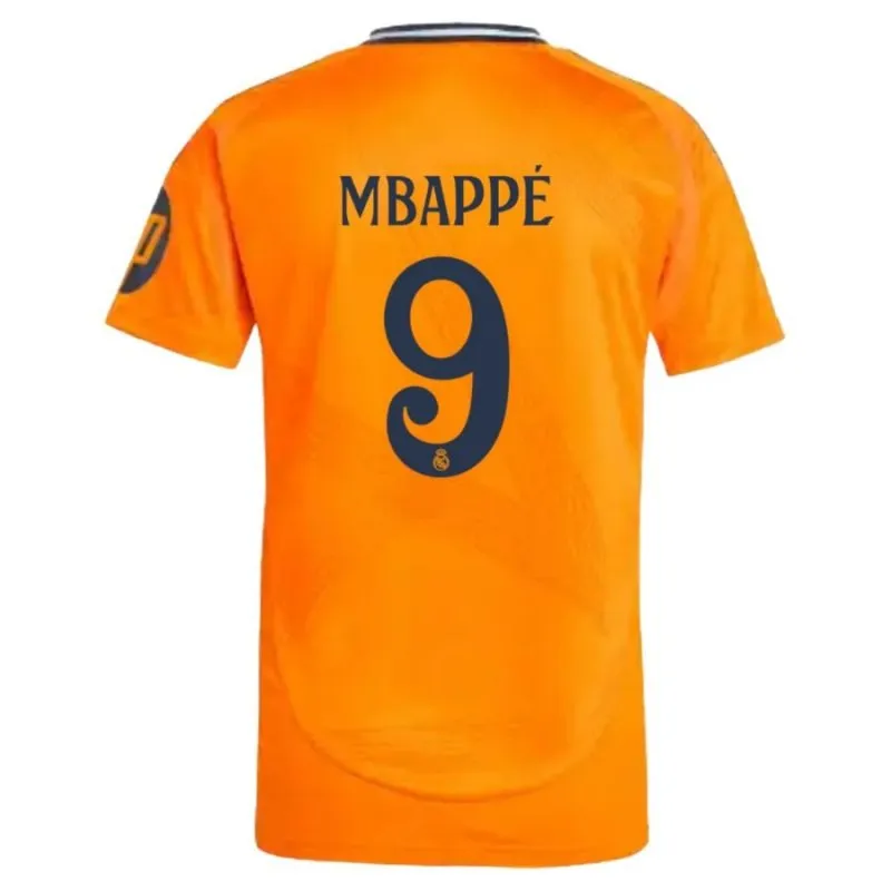 Mbappé Real Madrid 2024/25 Away Kids' Jersey - Orange