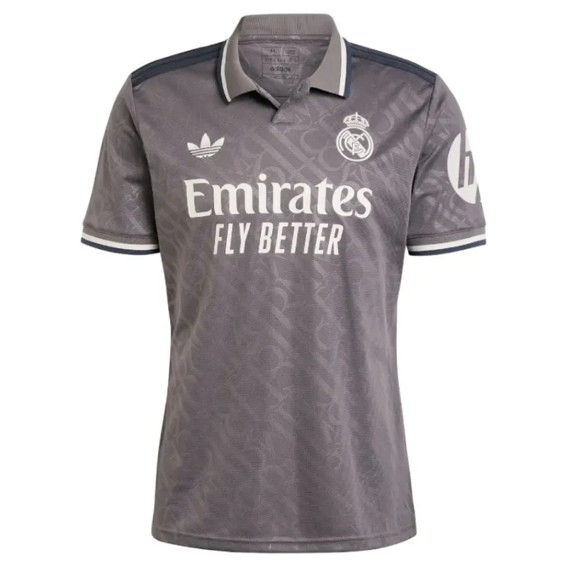 VINI JR - Ensemble de troisième maillot pour enfants de Real Madrid 2024/25 - Gris