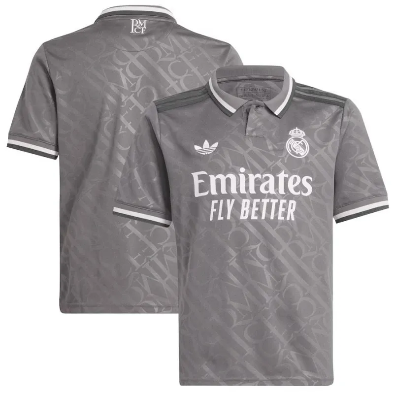 Troisième maillot pour enfants de Real Madrid 2024/25 - Gris