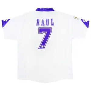 Raúl  Real Madrid Retro Jersey 1997/98 Home - White