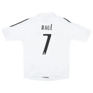 Raúl  Real Madrid Retro Jersey 2005/06 Home - White
