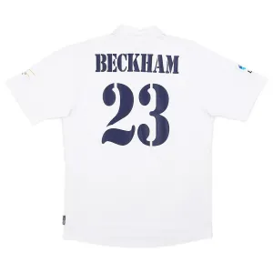 Beckham Real Madrid Retro Jersey 2002/03 Home - White
