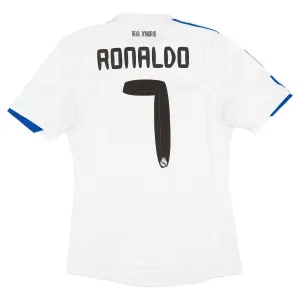 Maillot rétro de Cristiano  Ronaldo pour le Real Madrid, domicile 2010/11 - Blanc