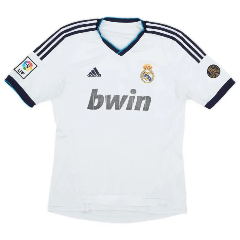 Maillot rétro de Cristiano  Ronaldo pour le Real Madrid, domicile 2012/13 - Blanc
