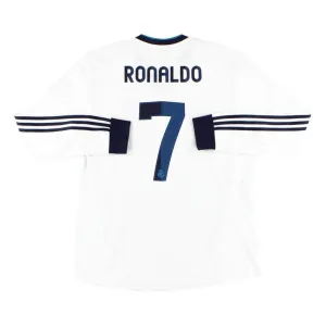Maillot rétro de Cristiano  Ronaldo pour le Real Madrid, domicile 2012/13 - Blanc