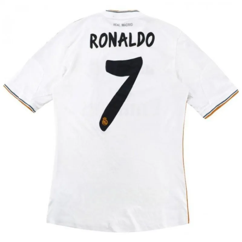 Maillot rétro de Cristiano  Ronaldo pour le Real Madrid, domicile 2014/15 - Blanc