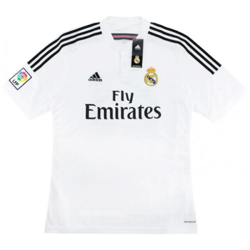 Maillot rétro de Cristiano  Ronaldo pour le Real Madrid, domicile 2014/15 - Blanc