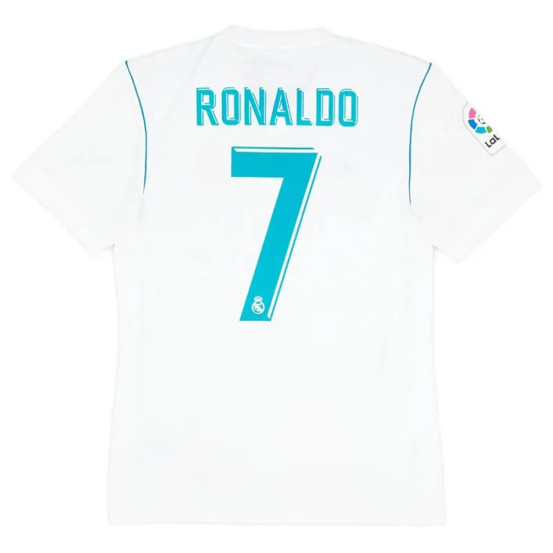 Cristiano  Ronaldo Real Madrid Retro Jersey 2017/18 Home - White