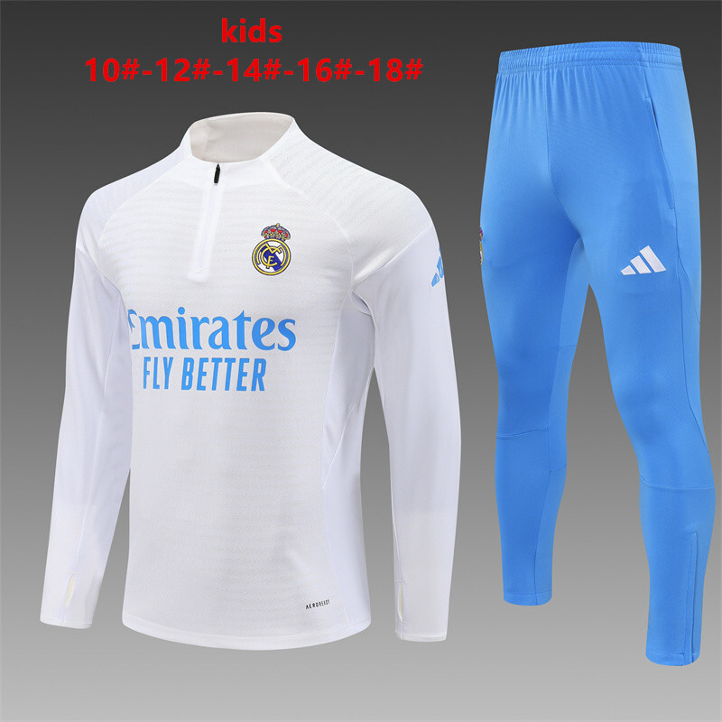 Real Madrid 2025/26 Ensemble Sport Enfant blanc