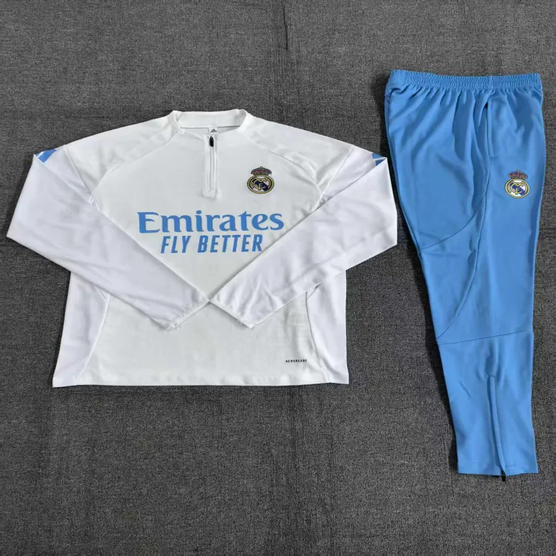 Real Madrid 2025/26 Ensemble Sport Enfant blanc