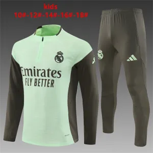 Real Madrid 2025/26 Set Sportivo Bambino verde chiaro