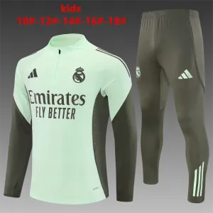 Real Madrid 2025/26 Set Sportivo Bambino verde chiaro