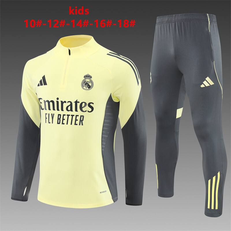 Real Madrid 2025/26 Kids Sports Set yellow